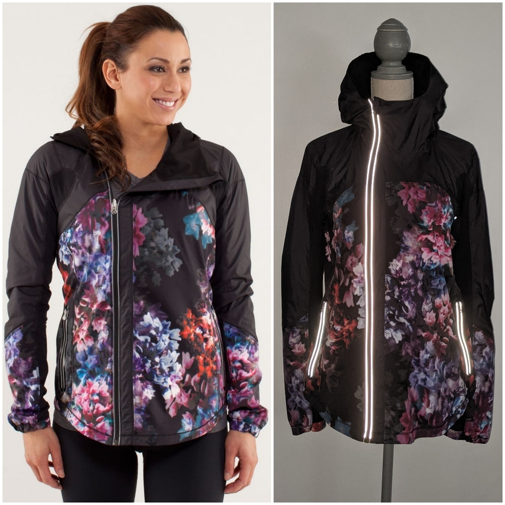 Lululemon Get Up And Glow Jacket Floral